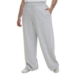 Calvin Klein Pants Womens 1X Gray Wide Leg Cropped Lounge Activewear Performance